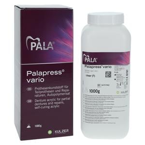 Palapress Vario Denture Resin Acrylic Cold Cure Clear 1 Gallon Bx