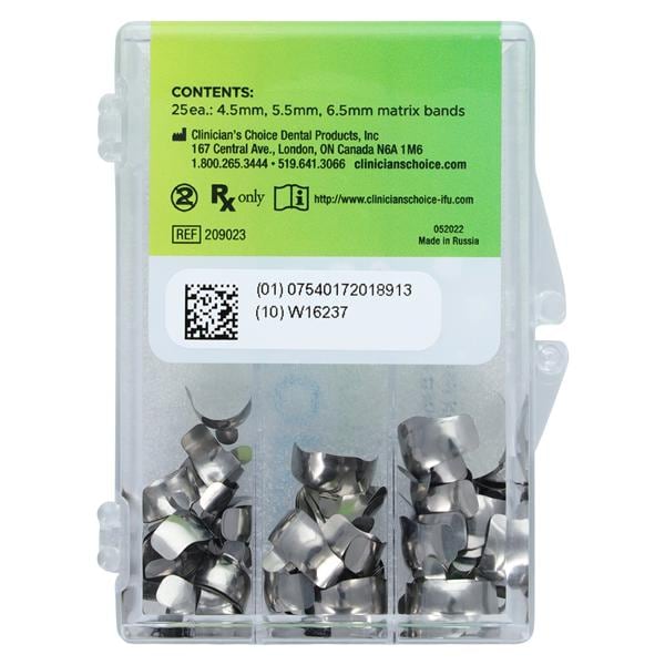 DUAL FORCE Sectional Matrix Band Assorted Sizes Ea