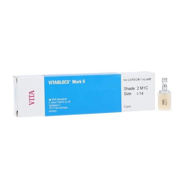 VITABLOCS Mark II 3D Milling Blocks I14 2M1C For CEREC 5/Pk