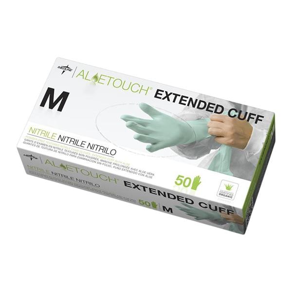 Aloetouch Nitrile Gants Moyen Non stérile Vert 500/caisse