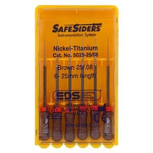 Alés SafeSider NiTi 08 25 mm 6/Paquet