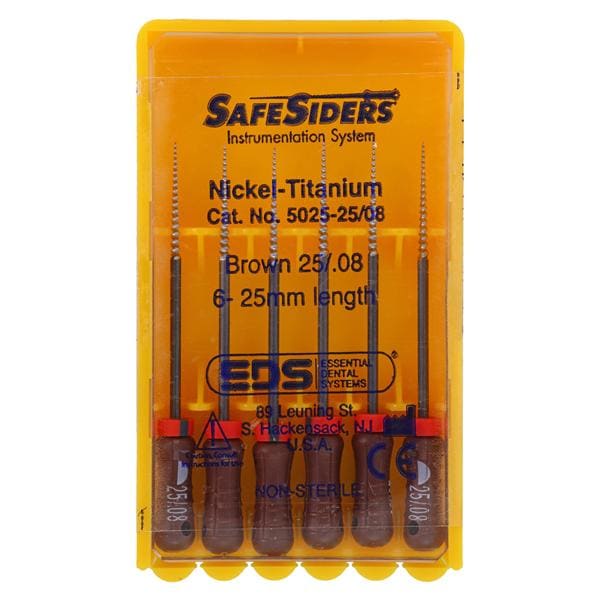Alés SafeSider NiTi 08 25 mm 6/Paquet