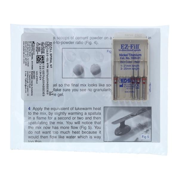 EZ-Fill Obturation System Nickel Titanium 21 mm & 25 mm Pk