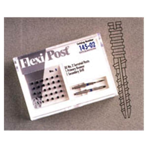 Flexi-Post Posts Stainless Steel Size 2 Blue Parallel Sided Pk