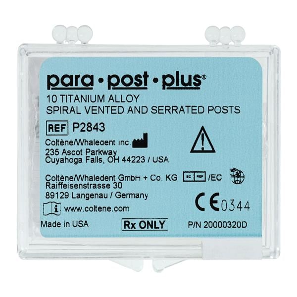 ParaPost Plus Pivots Titane Recharge 0,036 po Brun P284-3 10/paquet