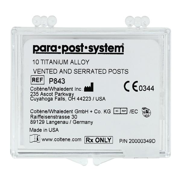 ParaPost Pivots Titane Recharge 0,9 mm 0,036 po Brun P84-3 10/paquet
