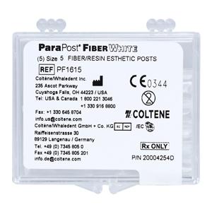 Pivots Fibre Recharge Taille 5 1,25 mm Rouge Avec tête Parallèle 5/paquet