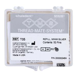 TMS Broches Acier inoxydable Trousse de recharge T-05 Minim 0,021 po 50/paquet