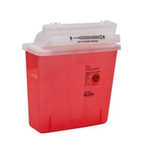 Container Sharps SharpStar 5qt Translucent Red 20/Ca
