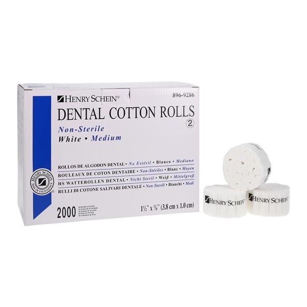 Rouleau de coton De qualité supérieure Non stérile 0,375 po 1,5 po 2000/bte