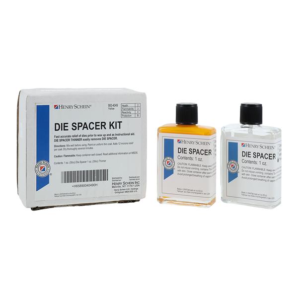Die Spacer Standard Kit Yellow 1oz/Bt