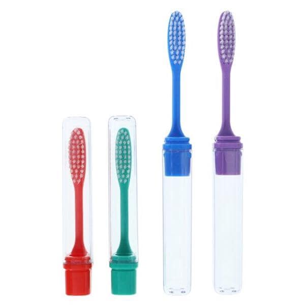 Acclean Travel Toothbrush Full Assorted 12/Bx