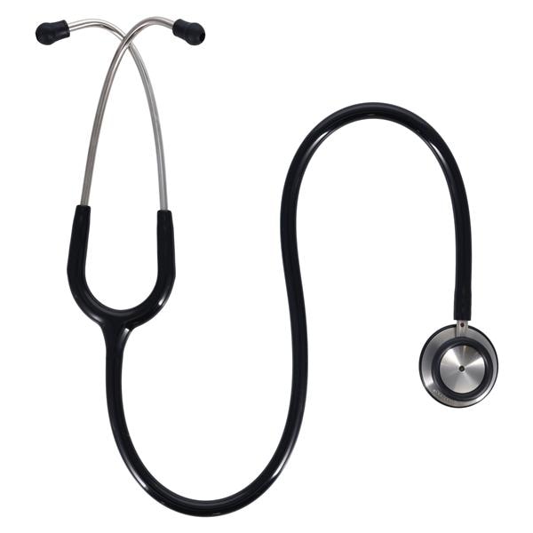 Henry Schein Adscope Clinician Stethoscope Reusable Adult Black PVC Tubing Ea
