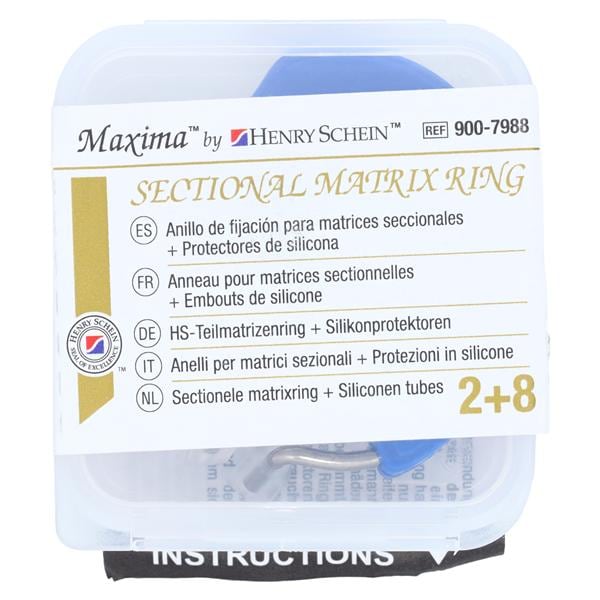 Henry Schein Anneaux Matrice sectionnelle Dents droites Recharge 2/paquet
