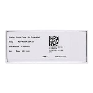 Zirlux16+ Zirconia Disc Preshaded C4 98x12 Ea