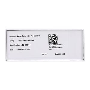 Zirlux16+ Zirconia Disc Preshaded D2 98x14 Ea