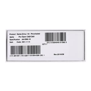 Zirlux16+ Zirconia Disc Preshaded A4 98x18 Ea