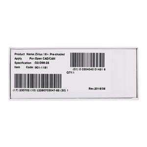 Zirlux16+ Zirconia Disc Preshaded D2 98x25 Ea