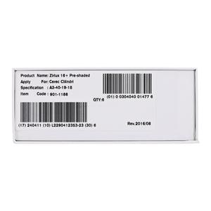 Zirlux 16+ Zirconia Block Preshaded A3 40mm x 19mm x 15mm 6/Bx