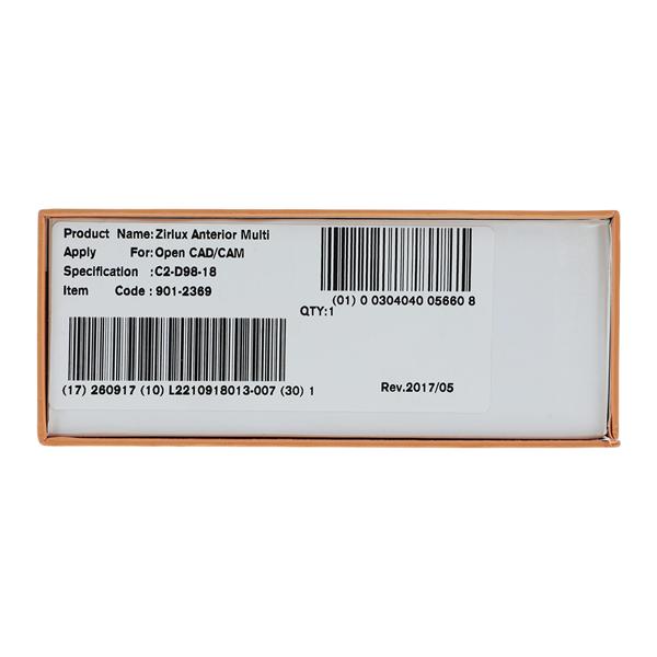 Zirlux ML antér C2, 98.5X18 Ch.