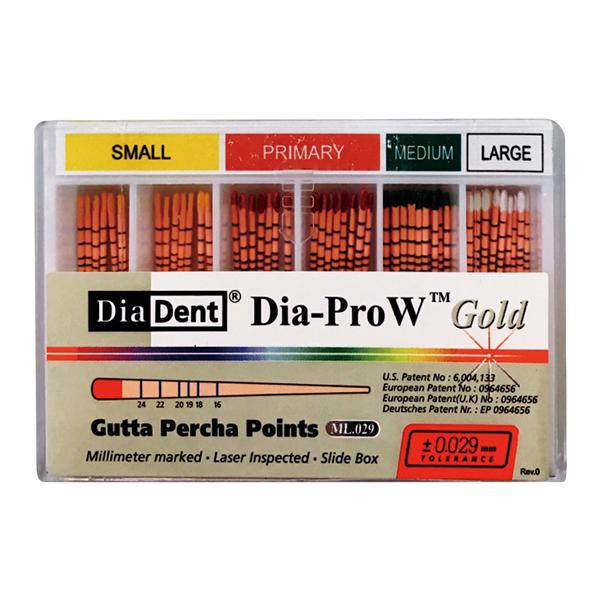 Dia-Pro W Gold Gutta Percha Large Bx