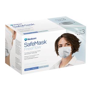 Safe+Mask Masque Bande auriculaire De procédures ASTM niveau 3 Blanc 50/boîte