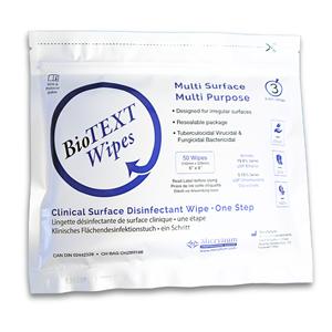BioTEXT Lingettes désinfectantes Désinfectant 50/paquet 16/caisse