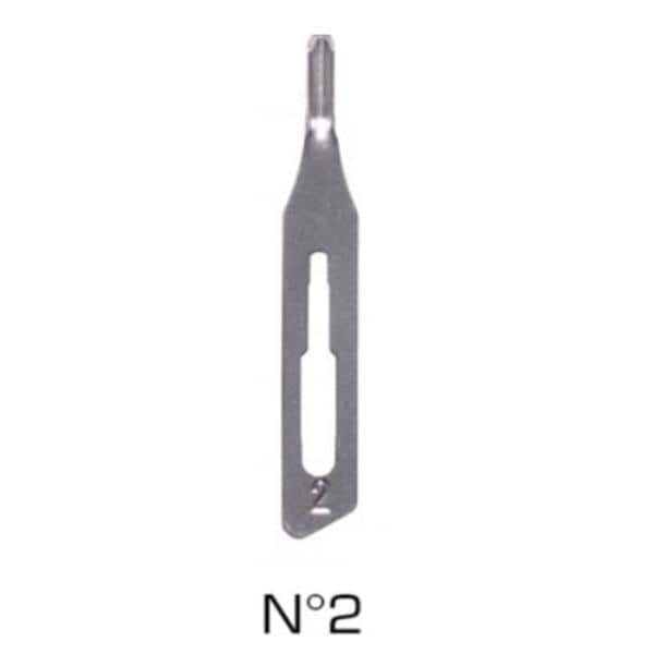 Stainless Steel Sterile Gouge Blade Size 2 100/Bx