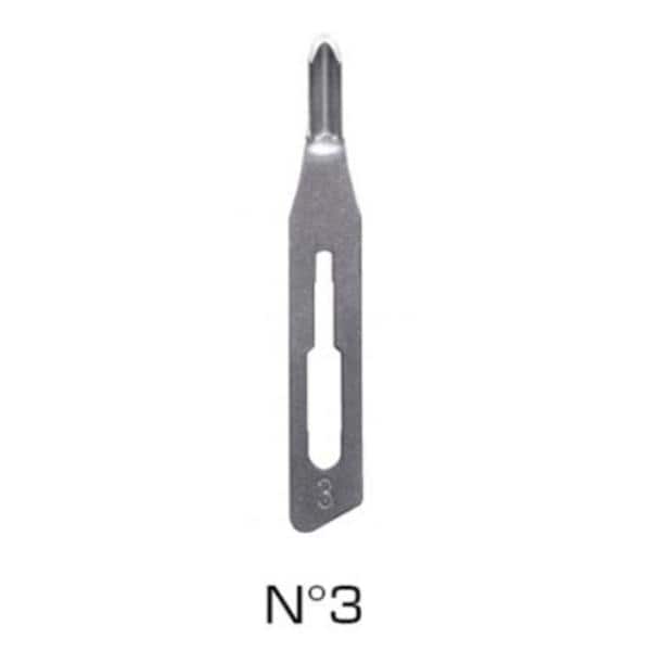 Stainless Steel Sterile Gouge Blades Size 3 100/Bx