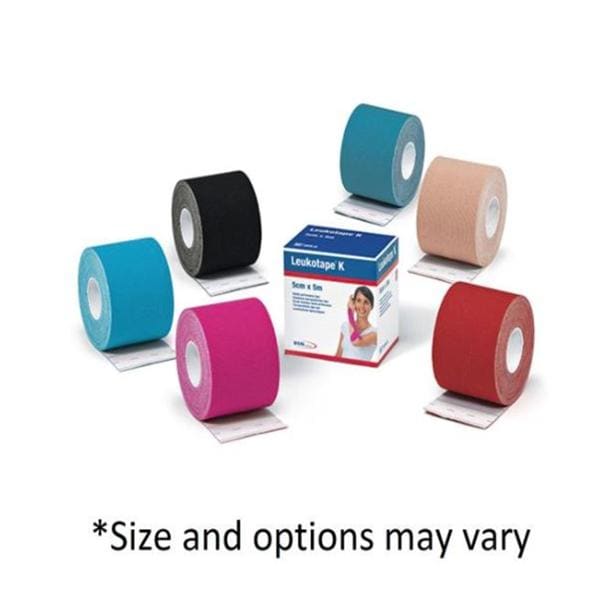 Leukotape K Athletic Tape Rayon 2X5.4yds Tan 5/Pk