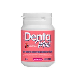 Denta Dry Mouth Xylitol Sweetened Mints Jar Fruit 140/Jar