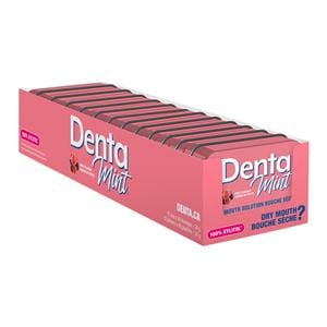 Denta Mints Xylitol Sweetened Mints Display Box Fruit 12/Bx