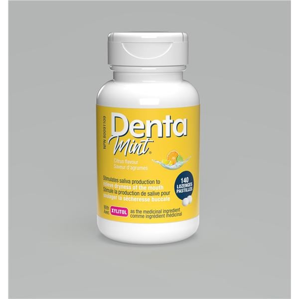 Denta Minis Xylitol Sweetened Mints Jar Fresh Citrus Xylitol 140/Jr