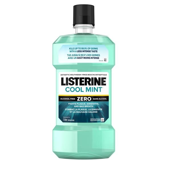 Listerine Zero Antiseptic Mild Mint Mouthwash 1 Liter Ea