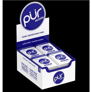 PUR Xylitol Sweetened Mints Polar Mint 12/Bx