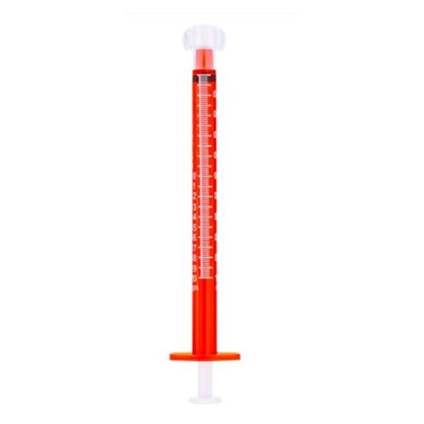 Oral Syringe Plastic Amber, 5 BX/CA