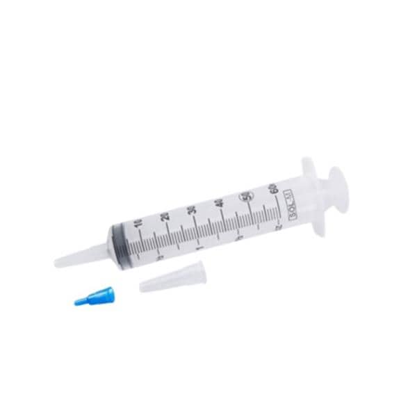 Eccentric Syringe 60mL Low Dead Space 30/Bx, 8 BX/CA