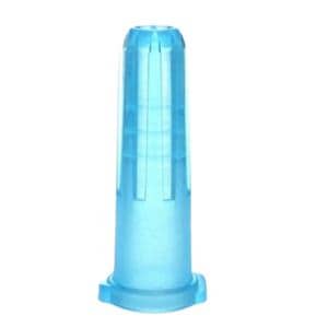 Syringe Cap Plastic Blue, 10 BX/CA