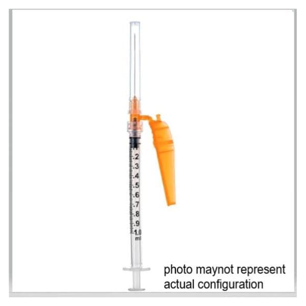Safety Syringe/Needle 21gx1-1/2" 1mL Luer Lock Safety Shield LDS 50/Bx, 6 BX/CA