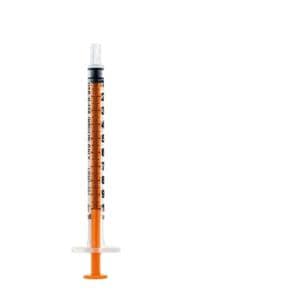 Insulin Syringe 1mL No Dead Space 100/Bx, 8 BX/CA