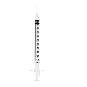 Insulin Syringe/Needle 30gx1/2" 0.3mL Fixed Needle Standard LDS 100/Bx, 10 BX/CA