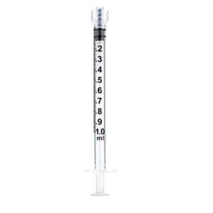 Needleless Syringe 1mL Luer Lock No Dead Space 25/Bx, 40 BX/CA