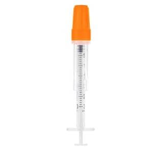 Insulin Syringe/Needle 29gx1/2" 0.3mL Fixed Needle Safety Low Dead Space 100/Bx, 8 BX/CA