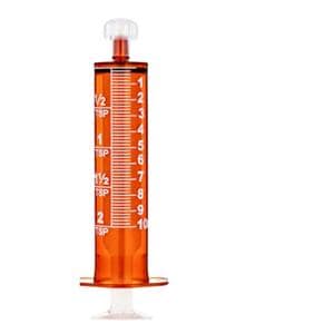 Oral Syringe Plastic Amber, 4 BX/CA