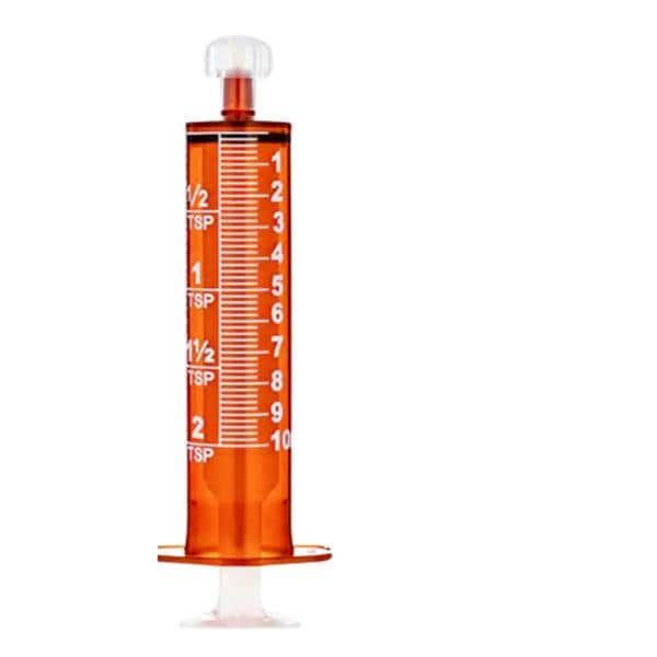 Oral Syringe Plastic Amber, 4 BX/CA