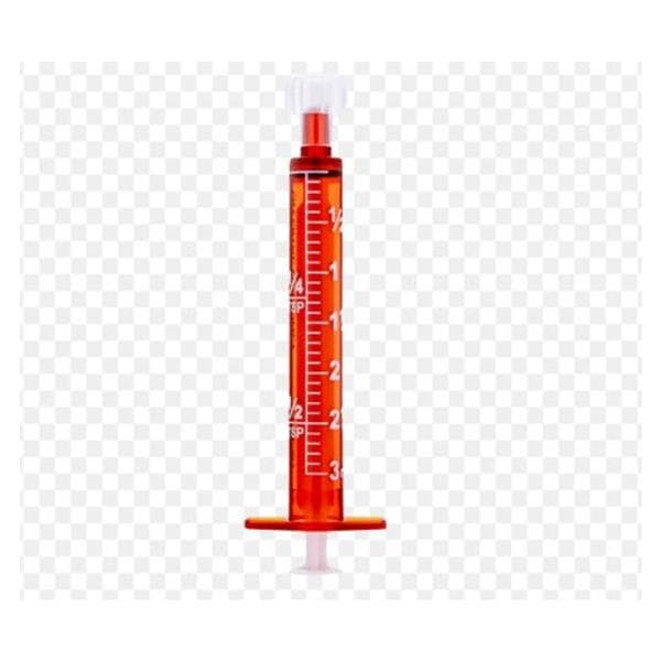 Oral Syringe Plastic Amber, 4 BX/CA