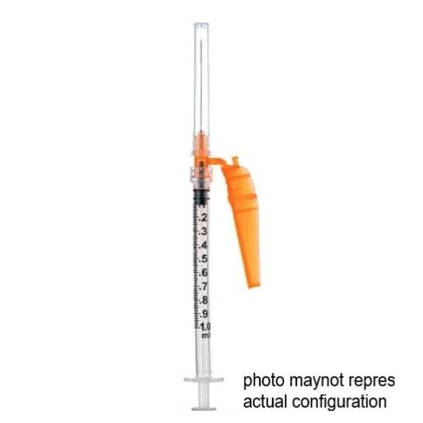 Sol-Care Safety Syringe/Needle 22gx1-1/2" 5mL Luer Lock Safety Shield LDS 50/Bx, 6 BX/CA