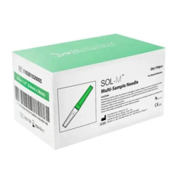 Multi-Sample Needle 21gx1-1/2" Standard 100/Bx, 10 BX/CA