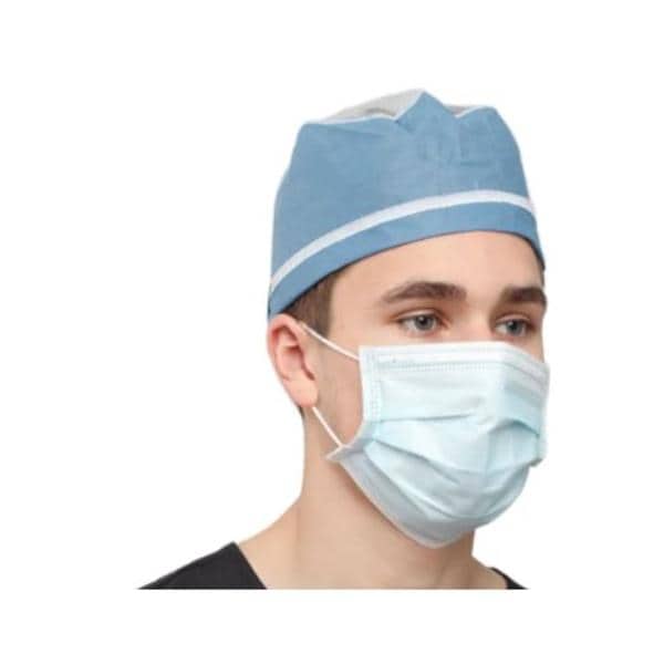 Surgical Cap One Size Blue 100/Bx