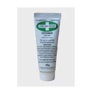 Cetrimide First Aid Topical Cream 0.5% Water soluble 25g Tube Ea, 144 EA/CA
